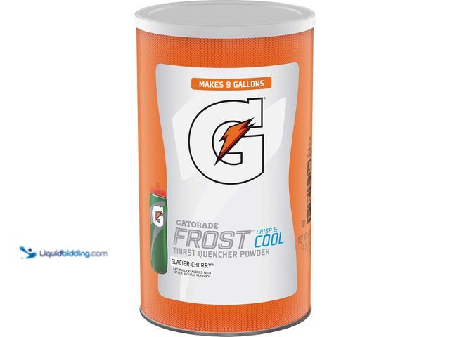 Lot 49-3564104 - Gatorade Thirst Quencher Powder, Glacier Cherry, 76.5 oz Canister New