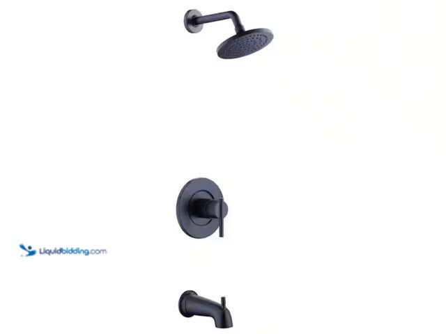 Lot 49-2000860 - Glacier Bay Dorind Single-Handle 1-Spray Tub and Shower Faucet 1.8 GPM in Matte Black (Valve Include...