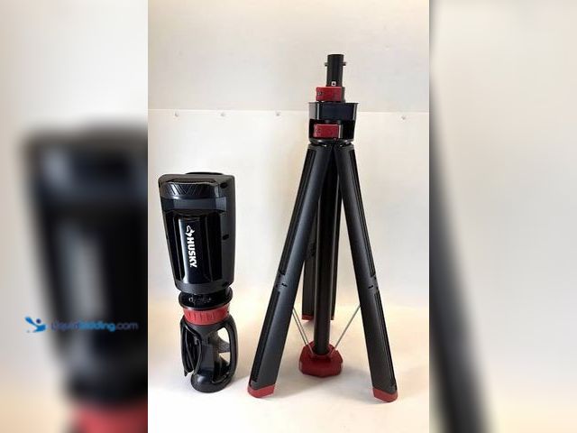 Lot 49-3563938 - Husky 7000 Lumens Portable Corded LED Work Light with Tripod. Model # 7901304012. Used