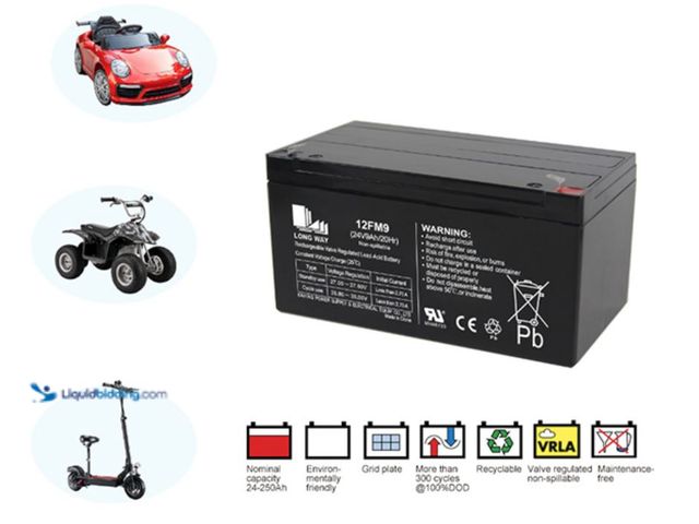 Lot 49-2006597 - Longway 24V 9Ah Small Capacity Battery, Model # 12FM9 , Slightly used, Has attachments.   Ref#PA0727