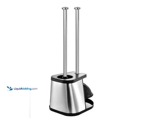 Lot 49-2020805 - Lot of (2). TOILETTREE PRODUCTS Stainless Steel Toilet Plunger and Bowl Brush Combo for Bathroom Cle...