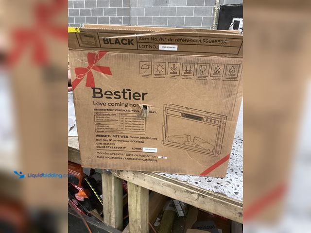 Lot 49-5486424 - Bestier Portable Fireplace Heater 23.07''x5.83''x17.17'' Item#:L9006583A Item is Factory Sealed, shi...