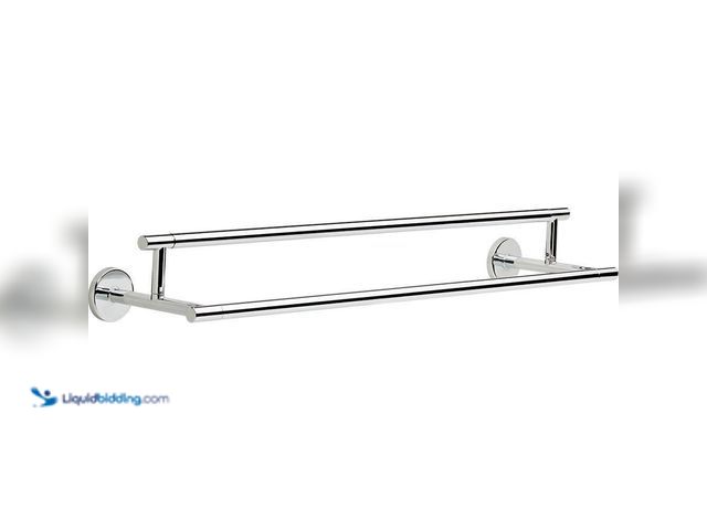 Lot 49-3617114 - Delta Trinsic 24 in. Double Wall Mount Towel Bar Bath Hardware Accessory in Polished Chrome - Unused...
