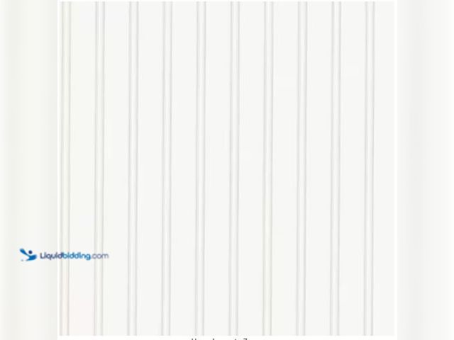 Lot 49-1515831 - Graham & Brown Bead Board White Paintable Prepasted Wallpaper, Model # 15274, Unused, Minor rips.  R...