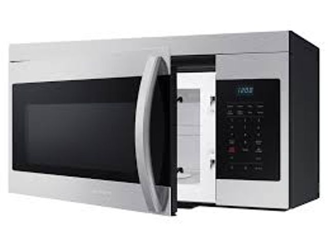 Lot 49-5415243 - Samsung 1.6 cu. ft. Over-the-Range Microwave in Stainless Steel with Auto Cook. Model # ME16A4021AS....