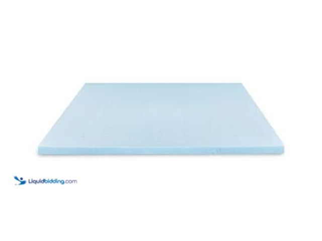 Lot 49-1625214 - Style Well 2 in. Gel Infused Memory Foam Twin Mattress Topper, Model # THD-MFVT-2T, Unused.  Ref#CRS...