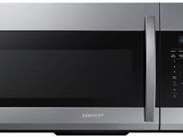 Lot 49-5473611 - Samsung 30 in. 1.7 cu. ft. 1000 W Fingerprint Resistant Stainless Steel Over-the-Range Microwave. Mo...