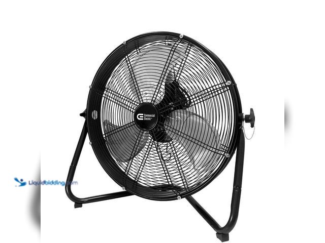 Lot 49-5552748 - Commercial Electric
20 in. 3-Speed High Velocity Shroud Floor Fan. Model # SFD1-500B-3. Unused and ...