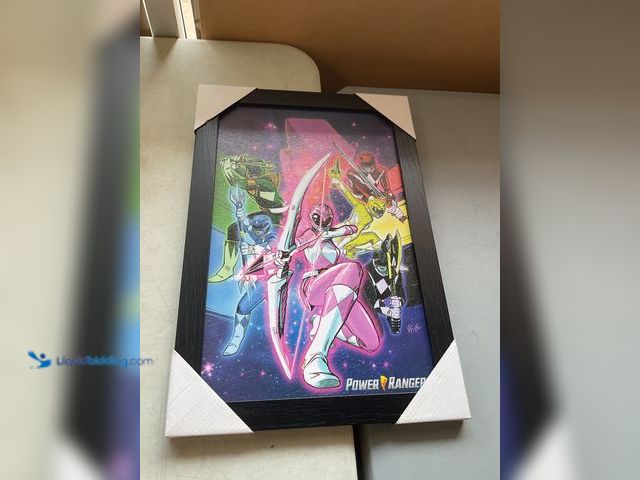 Lot 49-2009017 - Other NEW WOOD FRAMED POWER RANGERS PRINT MEASURES APPROXIMATELY 13 INCH BY 19 INCH