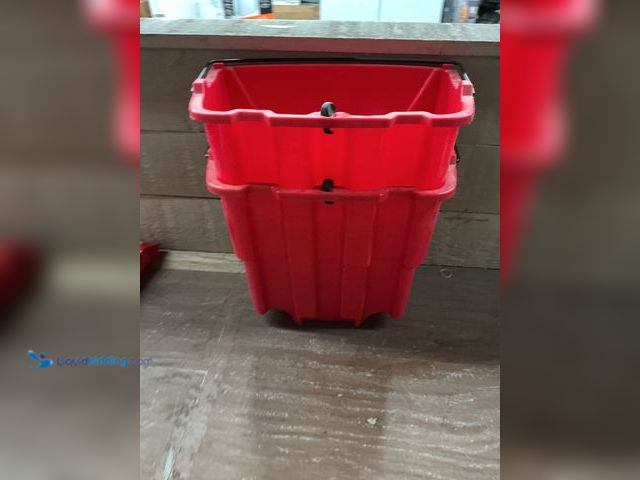Lot 49-5449410 - Rubbermaid Commercial Products
WaveBrake 4.5 Gal. Red Plastic Dirty Water Bucket (scuffs and scratc...