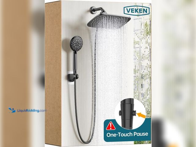 Lot 49-5447855 - Veken 11.8 Inch Rain Shower Head with Handheld- High Pressure Dual Shower Heads with 5 Modes Handhel...