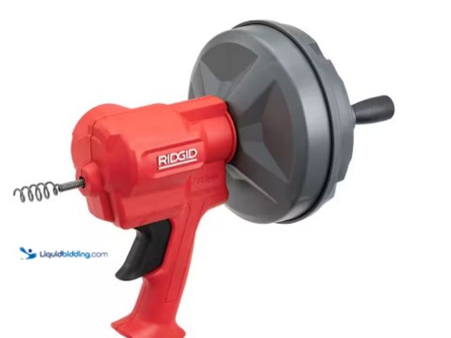 Lot 49-1516631 - RIDGID EZ SPIN Drain Cleaning Snake Auger, model  # 80168, unused.  Ref#HDSR0710