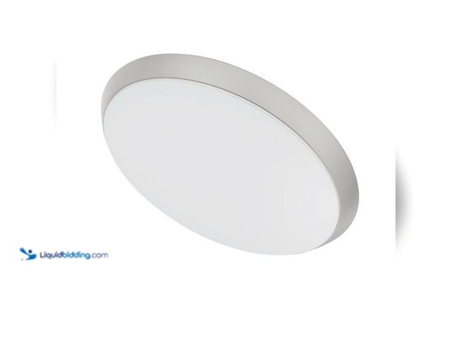 Lot 49-5409083 - Commercial Electric
11 in. Brushed Nickel Integrated LED Dimmable Selectable CCT Flush Mount Indoor...