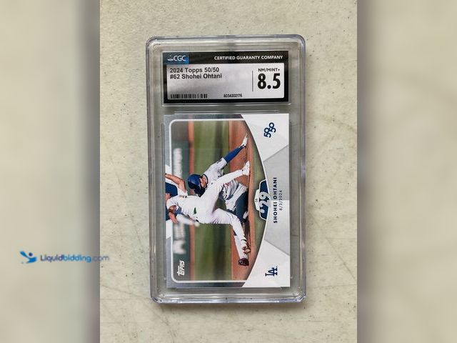 Lot 49-1505549 - COLLECTIBLE WOW GRADED CARD! 2024 TOPPS 50/50 SHOHEI OHTANI #62 CGC GRADED 8.5 NM-MT+ #COINS1211