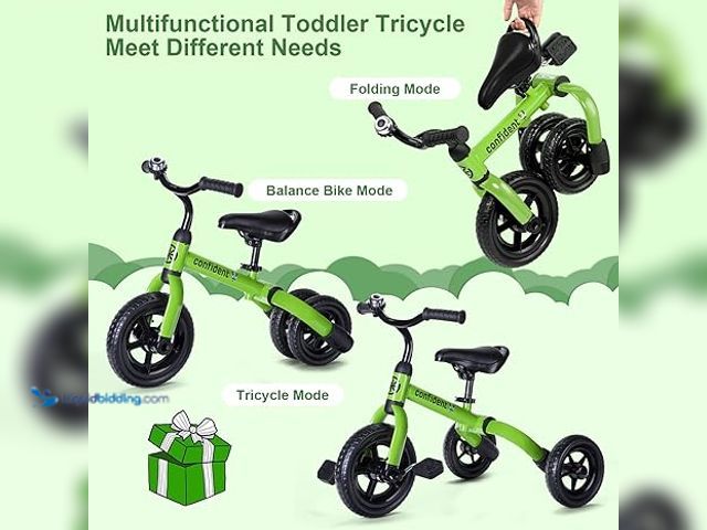 Lot 49-5488032 - XPIY Tricycle for Toddlers Age 2-5 Years Old, 3 in 1 Folding Toddler Bike for Boys and Girls, Kids' ...