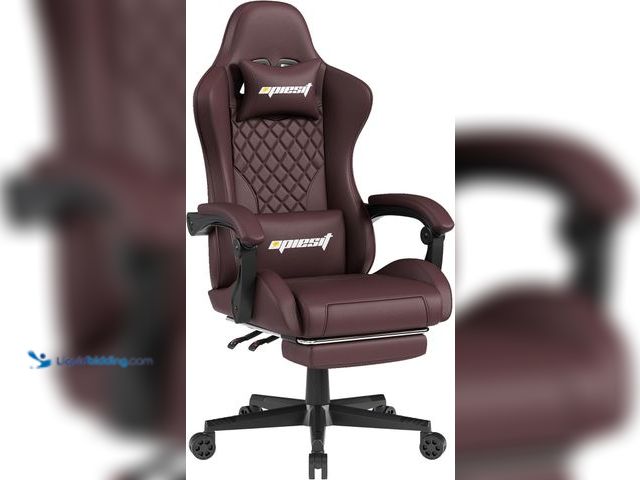 Lot 49-5435428 - Gaming Chair,Ergonomic Computer Chairs for Adults with Footrest, PU Leather Office Chair with Adjust...