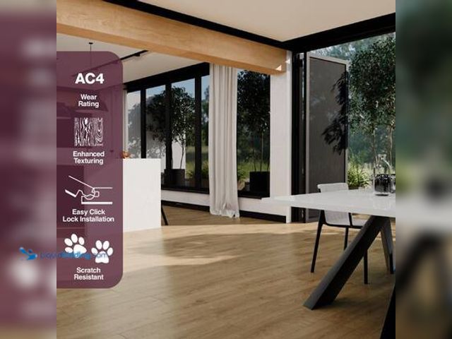 Lot 49-5554362 - Approx 500 Sq ft - Home Decorators Collection Southern Oak 12 mm T X 7.6 W Waterproof Laminate Floor...