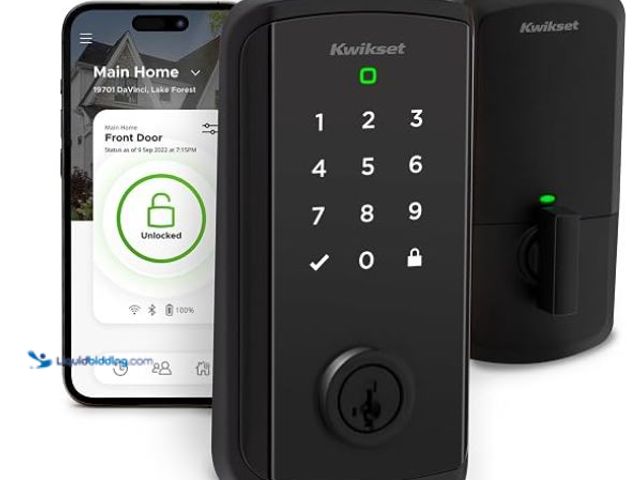 Lot 49-1631403 - Kwikset Halo Select Smart Lock Keyless Entry Door Lock Wi-Fi and Matter Enabled Deadbolt No Hub Need...