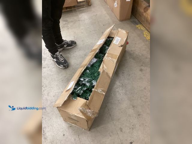 Lot 49-3527962 - 6.5 FT Christmas Tree Holiday Decoration Display Item is unused.