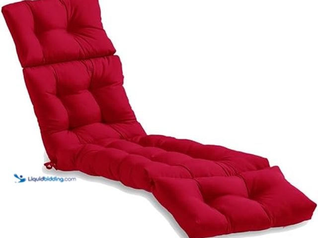 Lot 49-5415558 - Srutirbo Chaise Lounge Chair Cushions Long Bench Cushion for Outdoor Furniture, All Weather Replacem...