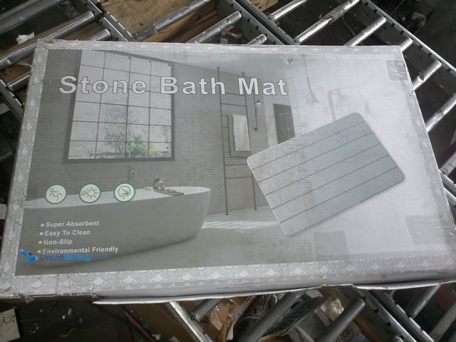Lot 49-3466105 - Light Grey Stone Bath  Shower Mat, New  Ref#JP0606