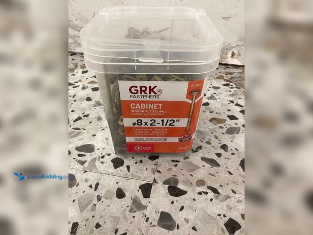 Lot 49-5452064 - GRK Fasteners
#8 x 2-1/2 in. Star Drive Washer Head Cabinet Wood Screw (330-Piece per Pack) SKU # 5...