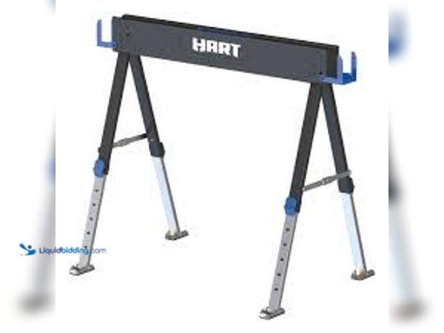 Lot 49-5559188 - Hart Adjustable Steel Sawhorse (1100-lb Capacity). Unused