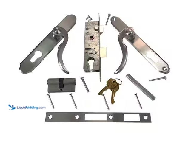 Lot 49-1576435 - Grisham Brushed Nickel Lockset Model # 90525, Unused, Has Attachments  Ref#BINHD0130