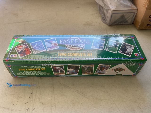 Lot 49-1830471 - COLLECTIBLE WOW! FACTORY SEALED 1990 UPPER DECK BASEBALL 800 CARD SET INCLUDING NOLAN RYAN AND MANY ...