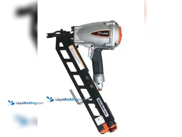 Lot 49-5575024 - Paslode Pneumatic 3-1/2 in. 30 degree Air Corded PowerMaster Plus Clipped-Head Framing Nailer, Model...