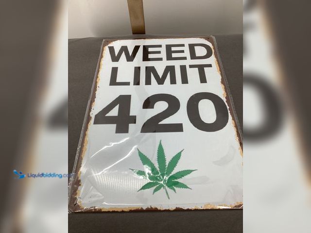 Lot 49-910873 - New Weed Limit 420 graphic sign
