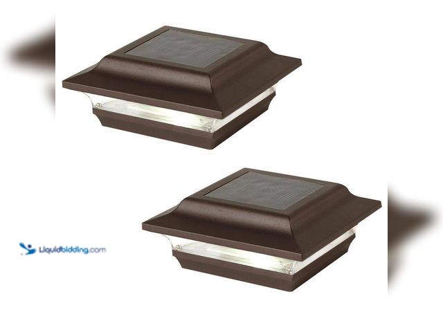 Lot 49-5435559 - CLASSY CAPS
Imperial 4 in. x 4 in. Outdoor Bronze Cast Aluminum LED Solar Post Cap (2-Pack)