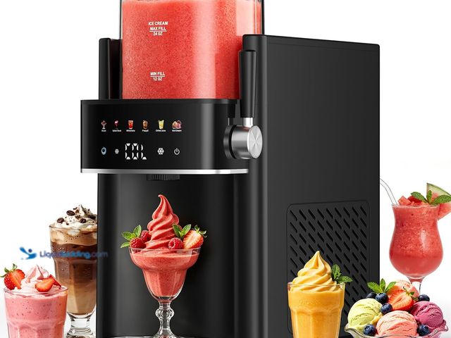 Lot 49-5548858 - Slushie Machine, Ice Cream Maker, Slushy Machine for Home and Families, No ice needed with Rapid Chi...