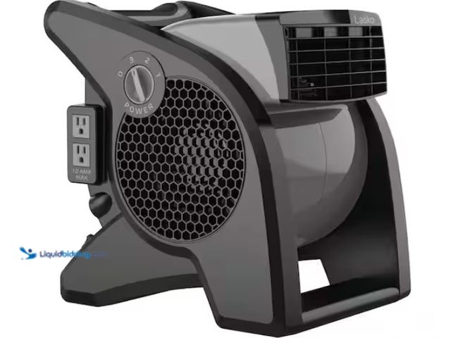 Lot 49-1574970 - Lasko Pivoting 11.2 in. 3 Speed High Velocity Blower Fan for Home, Job Site in Gray, 375 CFM, 2 120V...