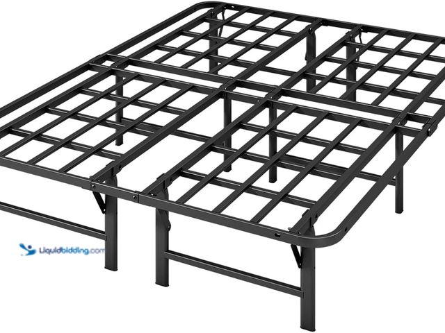 Lot 49-5463426 - ZIYOO Heavy Duty Full Size Folding Bed Frame, 16 Inch High Metal Platform Bed Frame Full, No Box Spr...