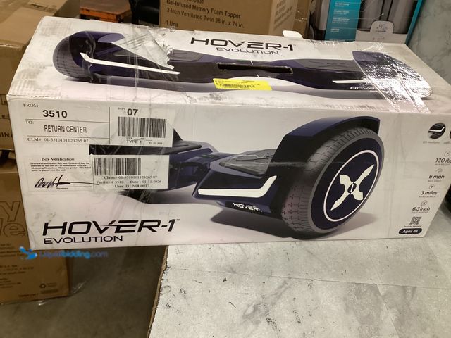 Lot 49-5542537 - Hover-1 Evolution Hoverboard for Teens, Midnight Blue, Used with charger