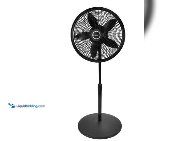 Lot 49-1515680 - Lasko Cyclone 18 in. 3 Speed Oscillating Pedestal Fan for Home in Black with Adjustable Height, Tilt...