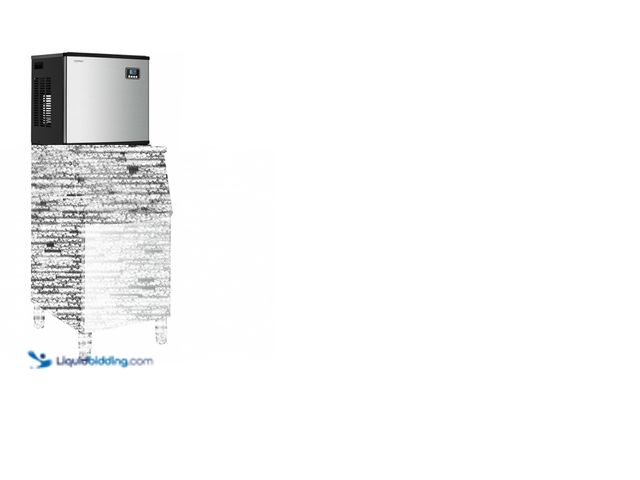 Lot 49-1515782 - Costway 23 in. Commercial Ice Maker Machine Without Storage Bin, Black/Stainless Steel, Model # N4-A...