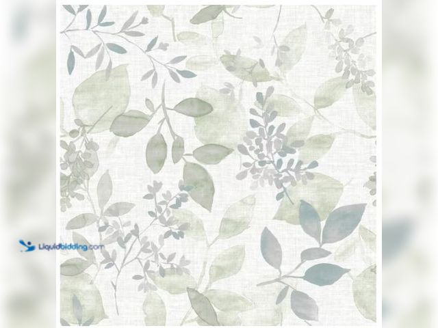 Lot 49-1628278 - Lot of (2) NuWallpaper Breezy Green Peel and Stick Wallpaper, Model # NU4371, Unused  Ref#BIN0716