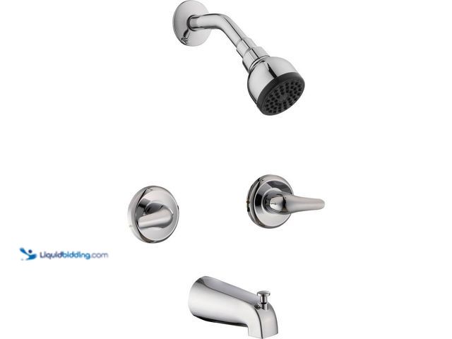 Lot 49-5453391 - Glacier Bay Aragon Double Handle 1-Spray Tub and Shower Faucet 1.8 GPM in Chrome (Valve Included)[Mo...