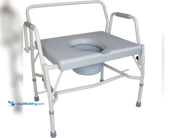 Lot 49-5544403 - DMI HD Drop-Arm Commode (KD). Model # 802-1204-0300. Unused