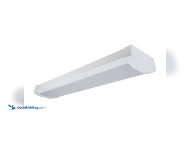 Lot 49-3531564 - Commercial Electric 1-Pack 48 in. 4000 Lumens Integrated LED White Wraparound Light 4000K Bright Whi...