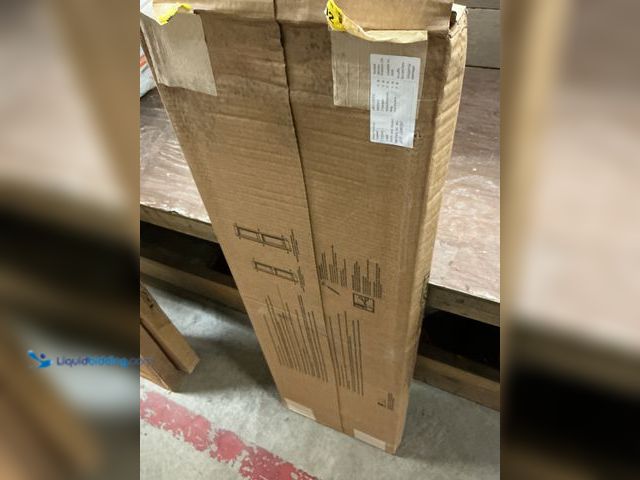 Lot 49-3540026 - Builders Edge Raised Panel Vinyl Shutter 15" x 51" - Black (box damage) (scuffs and scratches) Unuse...