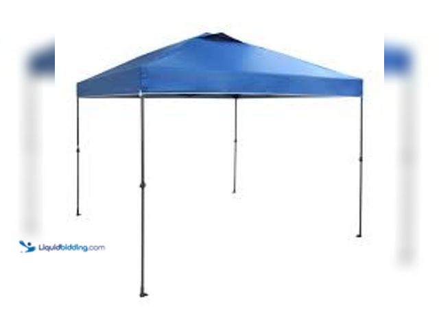 Lot 49-5415232 - Everbilt 10 ft. x 10 ft. Blue Instant Canopy Pop Up Tent. Model # NS CLIA 100-B. Slightly unused.