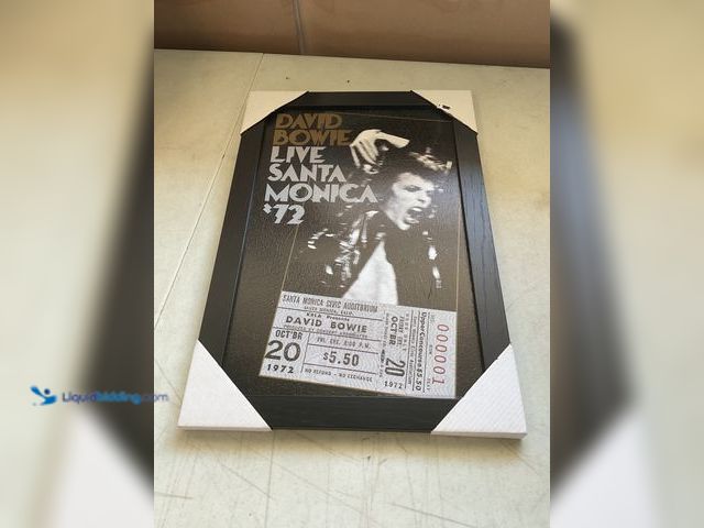 Lot 49-5451682 - Other BRAND NEW FRAMED DAVID BOWIE PRINT IN WOODEN FRAME MEASURES APPROXIMATELY 13 INCH BY 19 INCH
