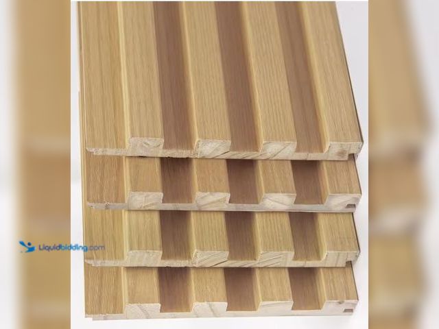 Lot 49-5486436 - Art3dwallpanels
Oak 8-1/2 ft. x 1/2 ft. x 2/3 in. Slat Solid Wood Decorative Wall Paneling for Inte...