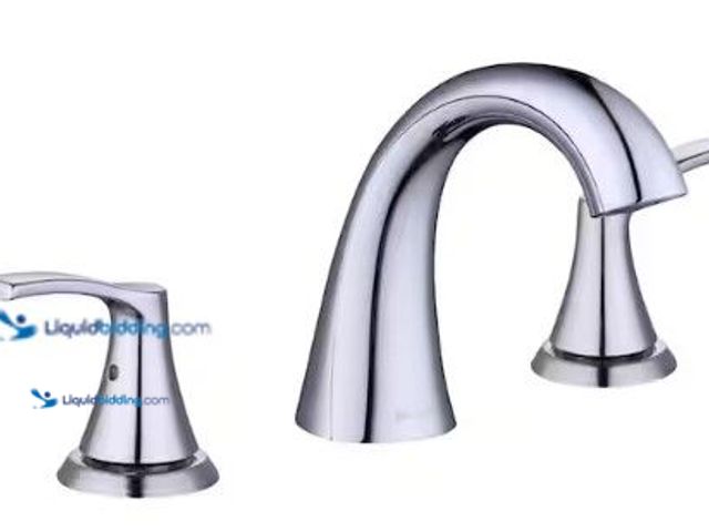 Lot 49-5575029 - Glacier Bay Arnette 8 in. Widespread Double-Handle High-Arc Bathroom Faucet in Polished Chrome, Mode...