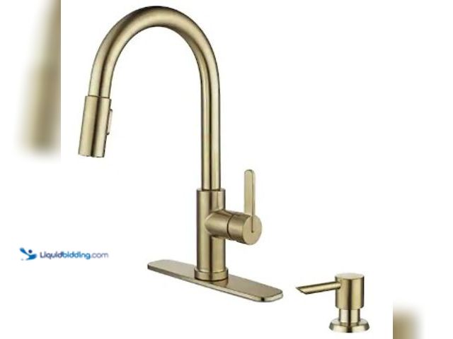 Lot 49-2025672 - Glacier Bay Paulina Single Handle Pull Down Sprayer Kitchen Faucet with TurboSpray, FastMount and So...