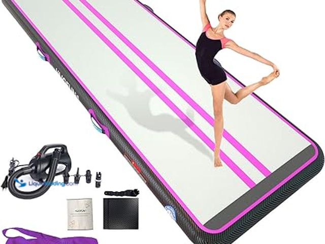 Lot 49-5448692 - Premium Air Mat Tumble Track Inflatable Gymnastics Tumbling Mat 6.6ft . Used