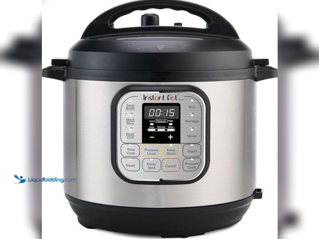 Lot 49-5543485 - Instant Pot Duo 7-in-1 Mini Electric Pressure Cooker, Slow Rice Cooker, Steamer, Sauté, Yogurt Maker...